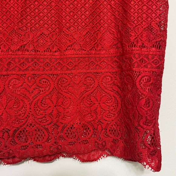 Bebe red lace skirt/crop top 2 piece set size XS - Picture 17 of 17